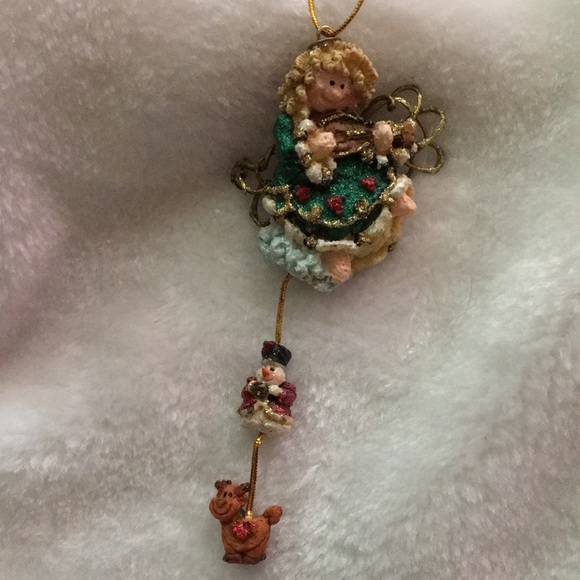 unbranded Other - Festive Angel Ornament with Snowman and Reindeer